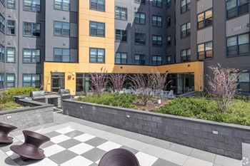 Courtyard with grills